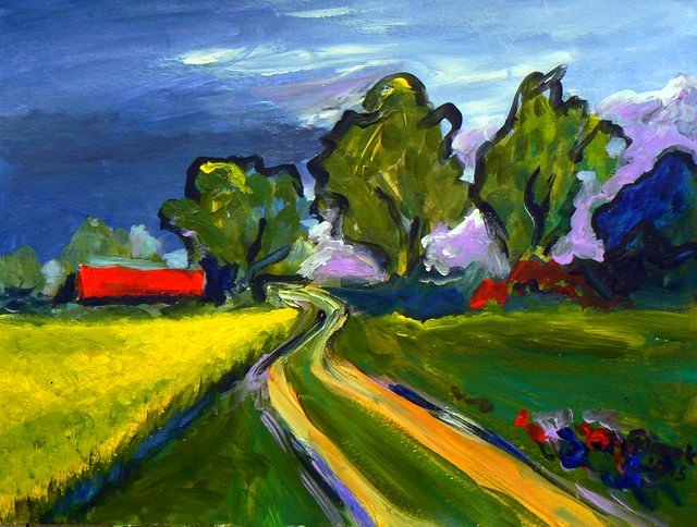 Frueling, 30x40, Acryl, 2015