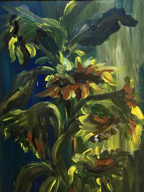 Sonnenblumen 2, 30x40, Acryl, 2018