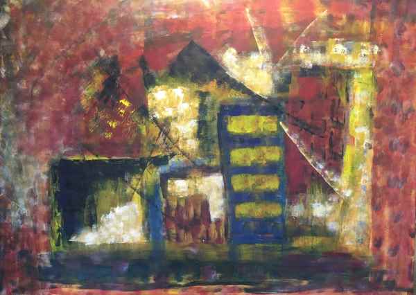 Abstrakt, 70x100, Acryl, 2019