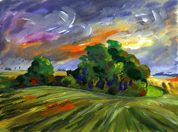 Soelle, 20 x 30, Gouache, 2007
