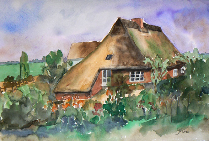 Bauernhaus, 30 x 40, Aquarell, 2012