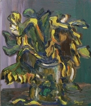 Sonnenblumen, 20 x 28, Öl, 2010